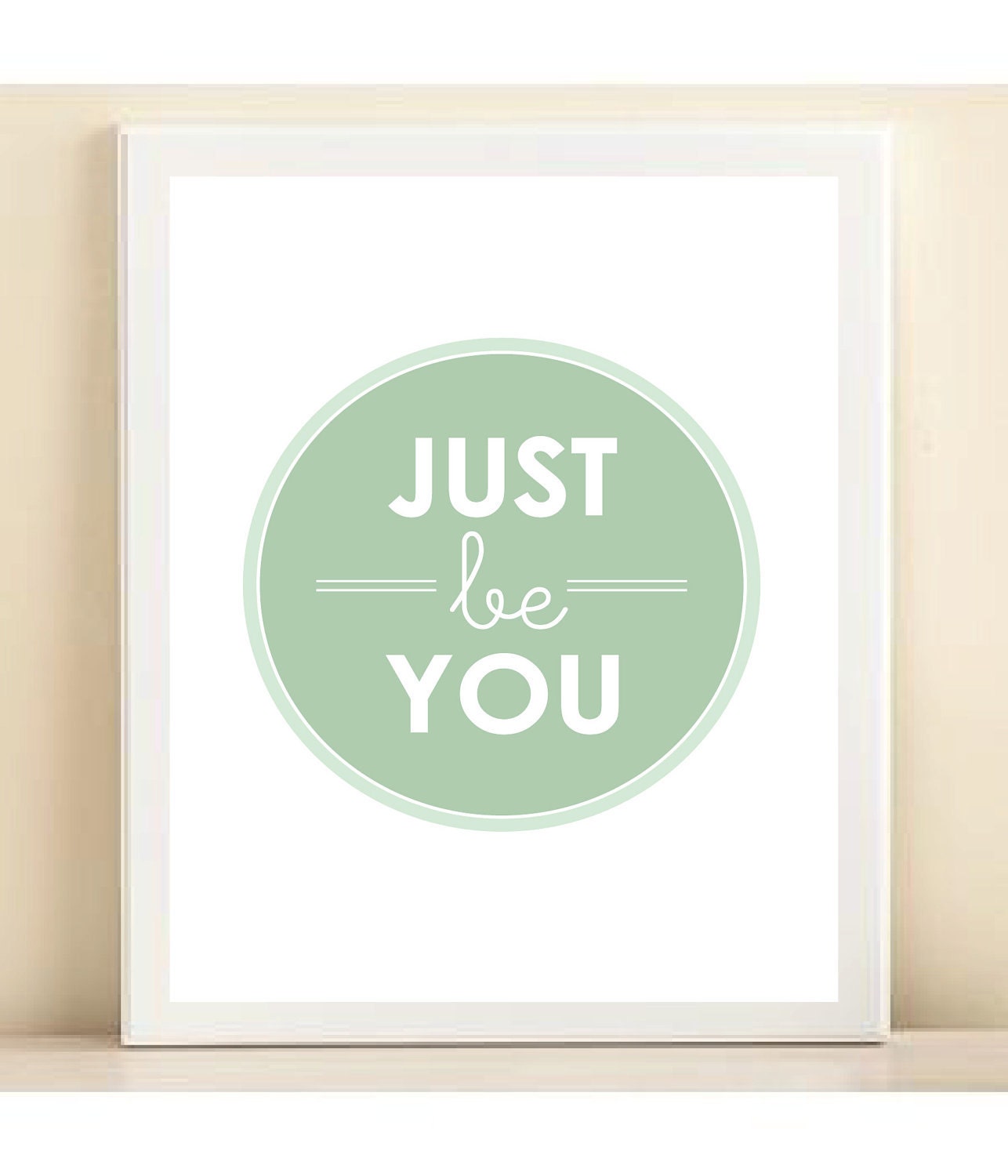 Aqua "Just Be You" print poster