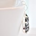 Zebra Print Earrings Silver