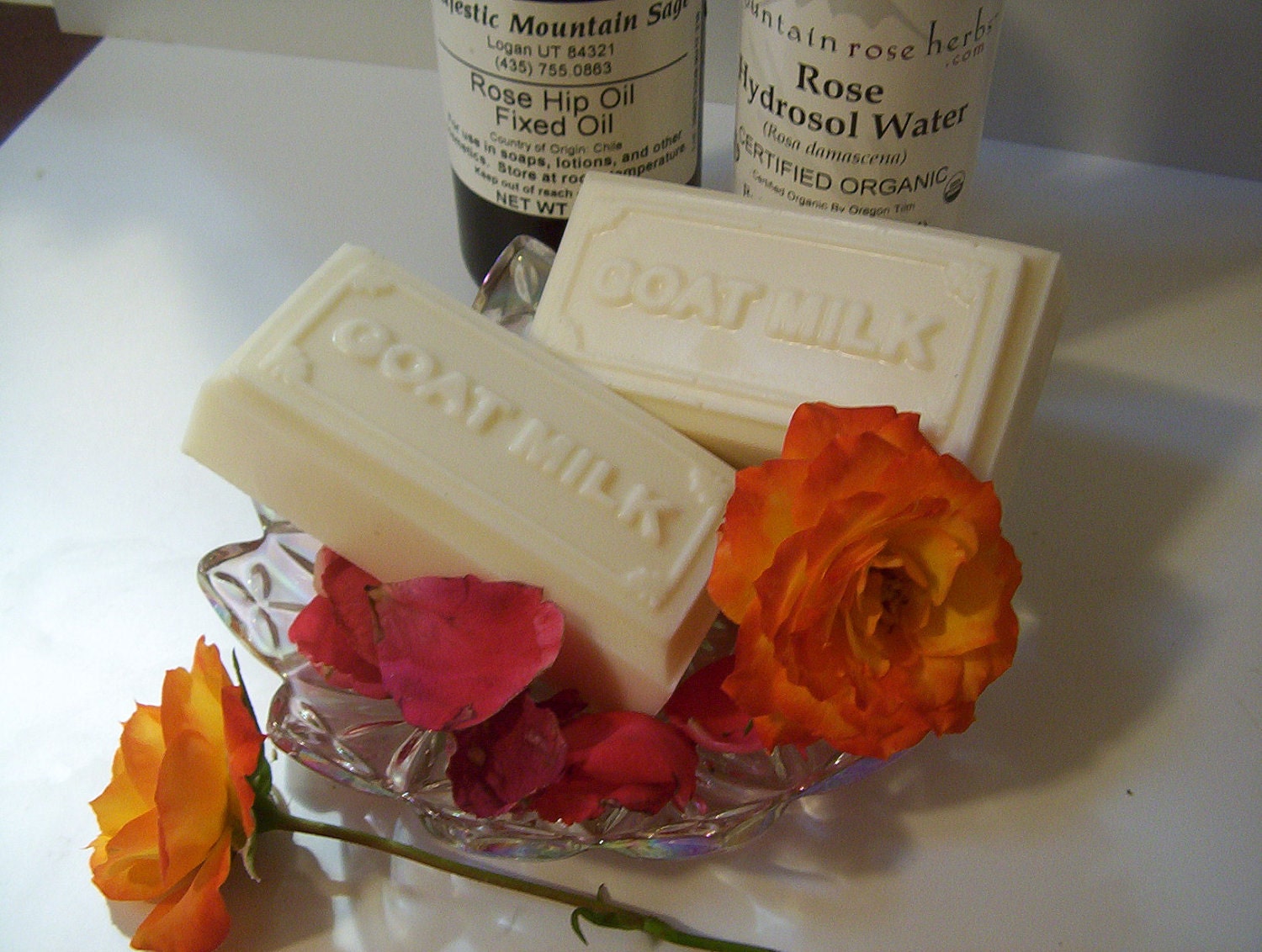 Mature Skin Goats Milk Soap with Shea Butter, Rosewater and Rosehip Seed Oil
