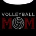 Volleyball Mom RHINESTONE T-shirt or Tank Top S M L XL 2X - Volley Ball Sports Mother