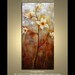 Floral Original Modern Palette Knife textured Evening Blooms Oil painting on framed canvas by P. Nizamas 36" by 24"