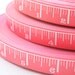 Pink Measuring Tape Ribbon - 1 Yard