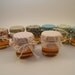 125 Wedding Favor Jars with lace overlay Custom Order for (matkin1)