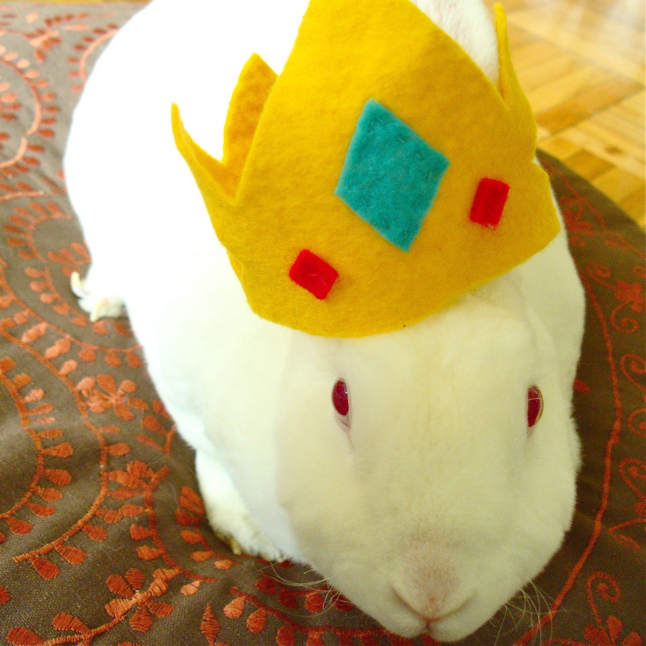 Pet costume BUNNY crown for cavy or bunny rabbit