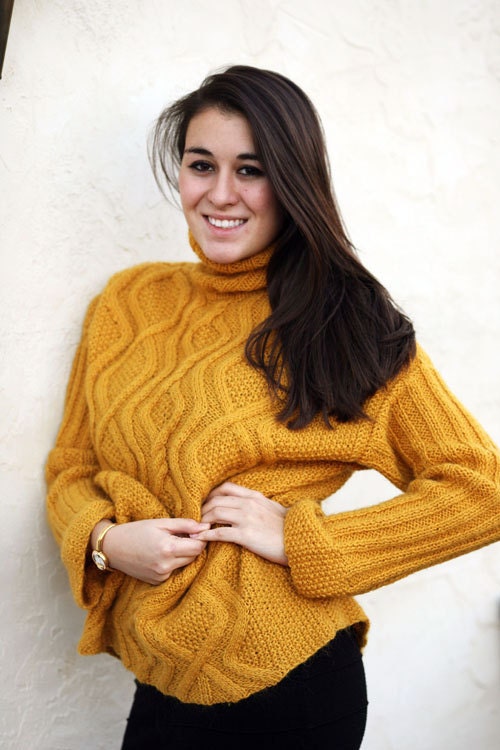 Hand knit sweater