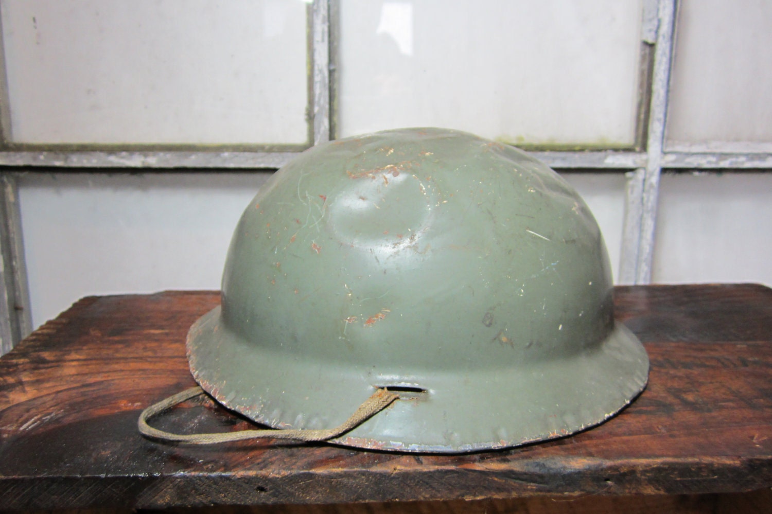 Vintage Boys Metal Helmet Toy Army Man by