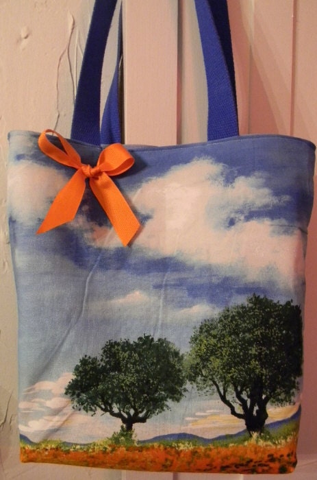 Claude Monet Landscape Clouds Painting Purse BAG Purse Tote BAG or Diaperbag