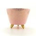 Vintage Atomic Planter Pink Gold Speckled Pot for Plants