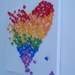 3D Butterfly Art / Butterfly Rainbow Heart / Nursery Decor /Children's Room Decor / Modern Art for Children - Made to Order