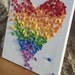 3D Butterfly Art / Butterfly Rainbow Heart / Nursery Decor /Children's Room Decor / Modern Art for Children - Made to Order