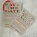 Die Cut Save the Date Card Modern Design
