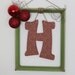 Monogrammed door/wall holiday decor