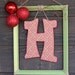 Monogrammed door/wall holiday decor