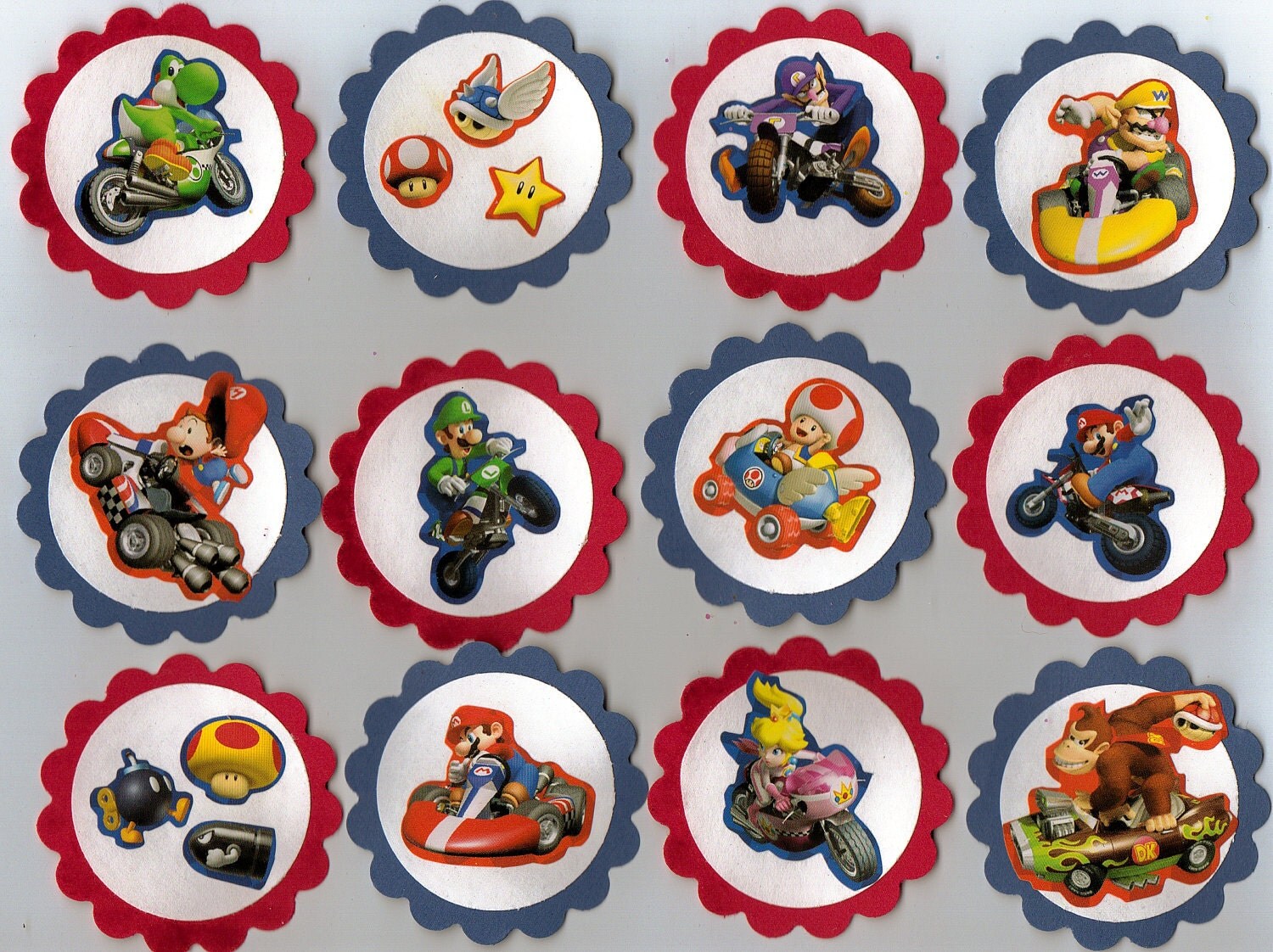 Mario Cupcake Toppers