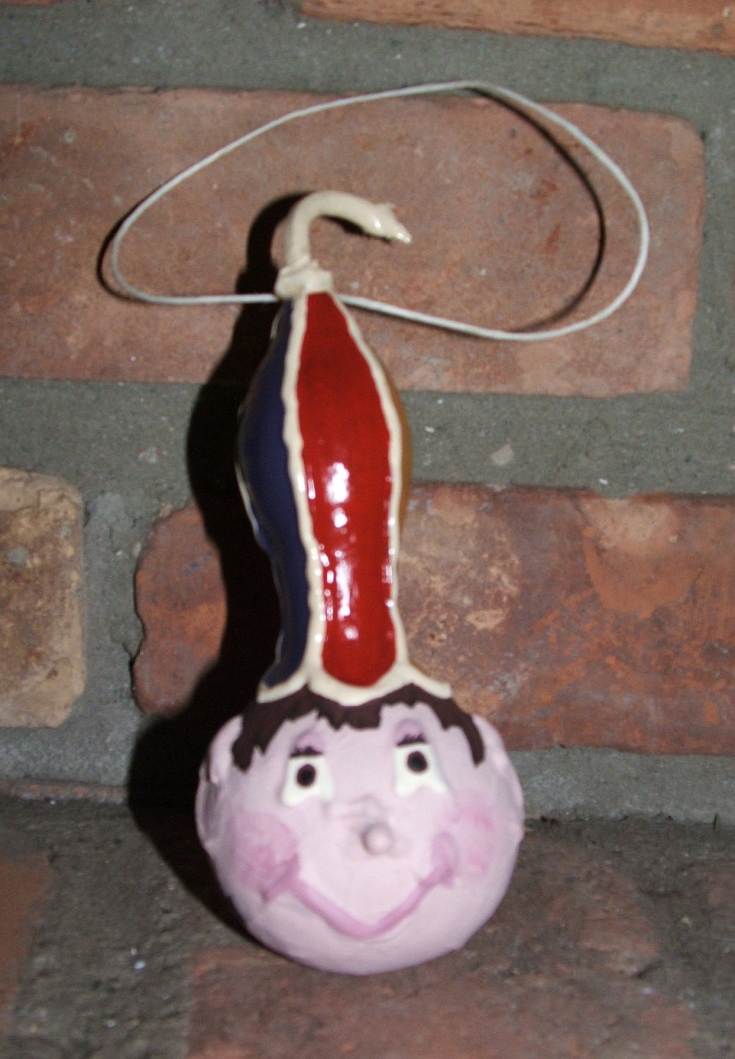 Rudy Joy - Christmas Elf Gourd Ornament