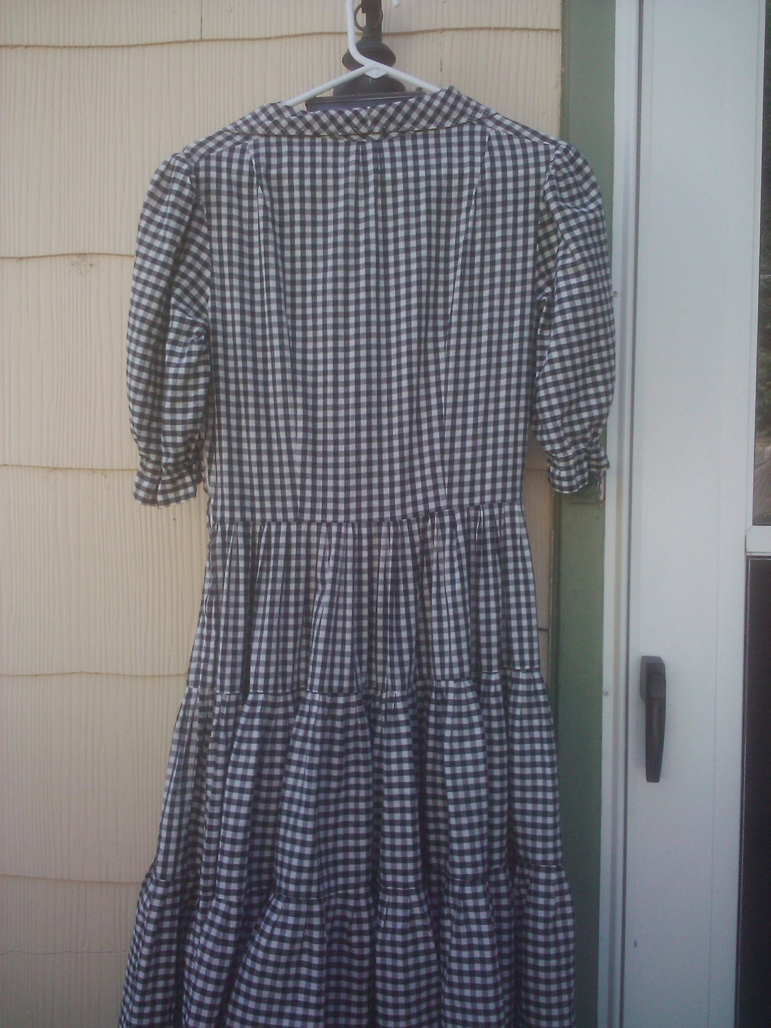 Vintage 1950s Dress/ Rockabilly /Gingham /Patio / Small / Medium/VLV