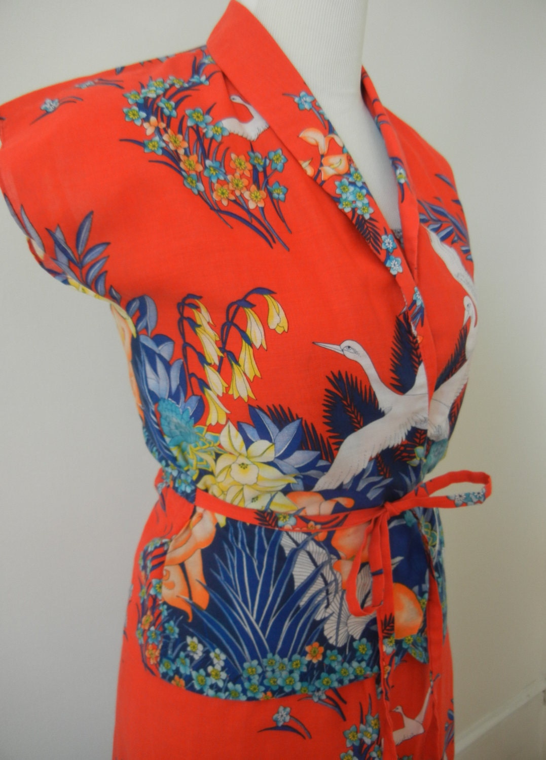 1970's Jackie O brand Bright Dress with Jacket