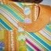 Baby Bib - Orange Stripe Baby Bib - Patchwork Baby Bib