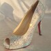 Shinning crystal shoes for Wedding or party AB crystal Rainbow color, other colors available too