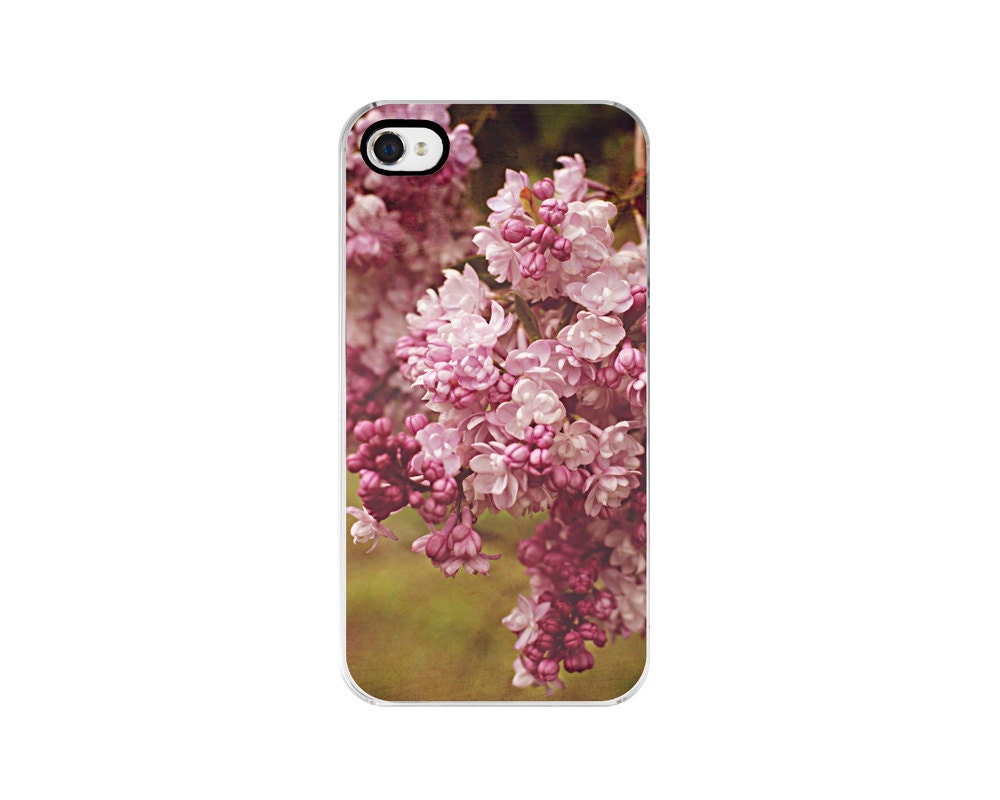 iPhone Case Lilacs iPhone 4 iPhone 4s Lilac Flower Purple Pink Spring Feminine Romantic