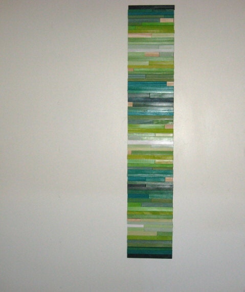 Modern Wood Sculpture 8x42 - Made To Order