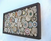 Rustic Wood Slice Sculpture - 13x24 -