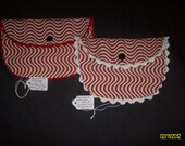 Vintage Small Clutch/Purse with Rick-Rack and Snap Closure