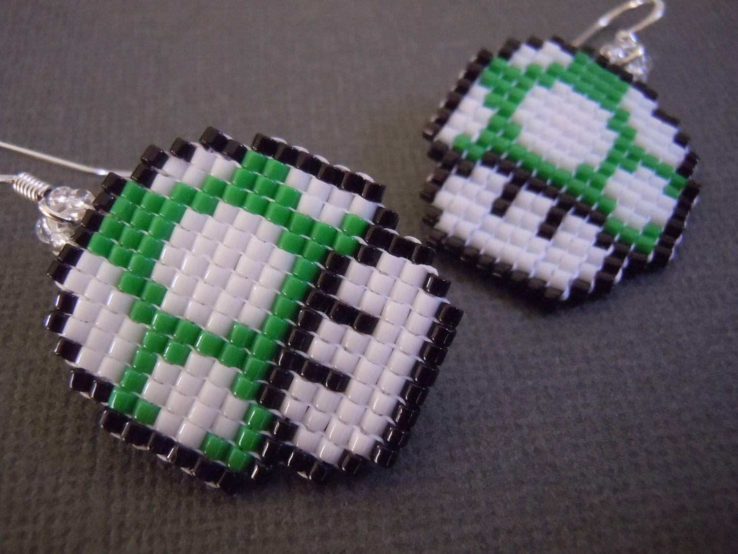 1up Mushroom Pixel Earrings