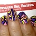 Vibrant Aztec/Tribal Fake Nails