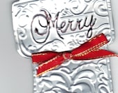 NEW Detailed STOCKING ORNAMENT from recycled can