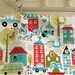 Organic "Busy City" by Monaluna from the Taali Collection - ONE FAT QUARTER