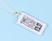 Doctor Who Jewelry, Doctor Who Necklace, Wibbly Wobbly Timey-Wimey Jewellery, Handmade TARDIS gift Box Science Fiction