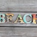 Beach Decor Vintage Style BEACH sign Nautical Wooden by SEASTYLE