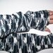 Hand Knit Wrist Warmers / Fingerless Gloves / Texting Gloves Green Camo Acrylic Yarn