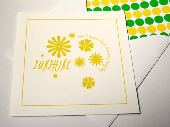 SPRING Stationary paper handmade greeting cards Umbrella Floral Ball Jar Motivation Set