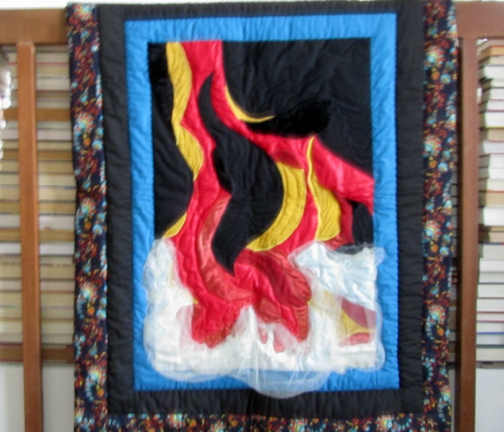 Art Quilt - Lava to the Sea