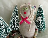 Button Doll - Art Doll - A Babe in the Woods