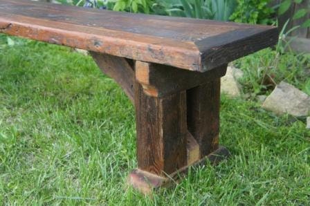 Rustic Vineyard Bench