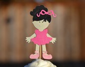 Ballerina cupcake toppers
