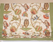 Custom made roman shade window treatment