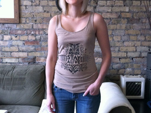 STAY ALIVE Hunger Games Tank Top