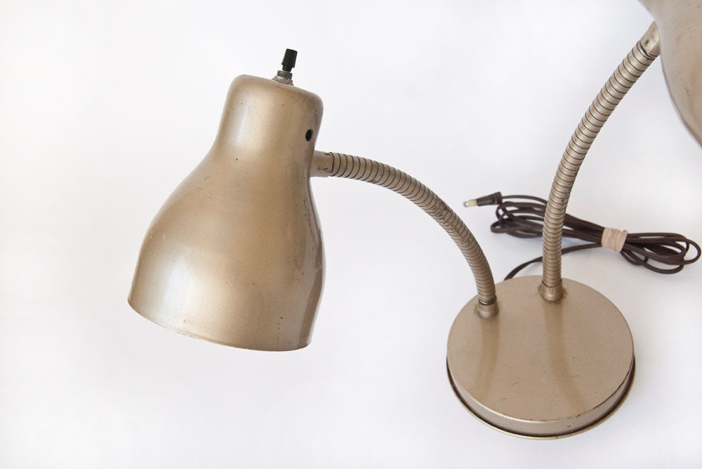 Industrial Metal Gooseneck Desk Lamp Lighting Gift for Men