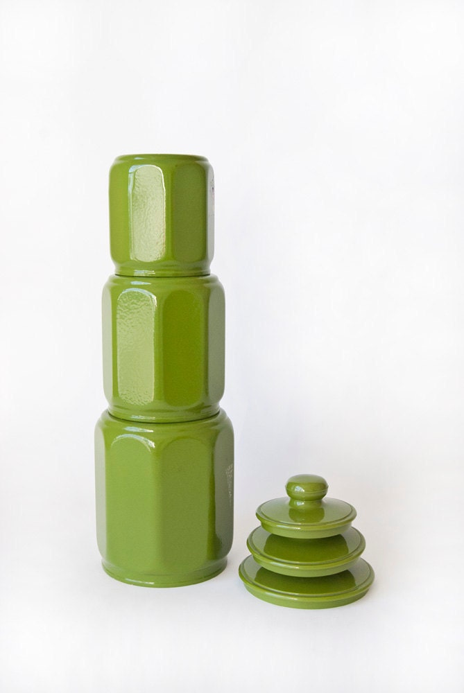 Aluminum Canister Set by Kromex Kitchen Decor