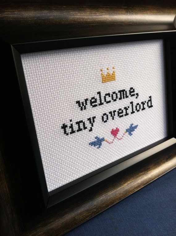 Welcome Baby Cross Stitch -- Made to order