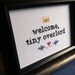 Welcome Baby Cross Stitch -- Made to order