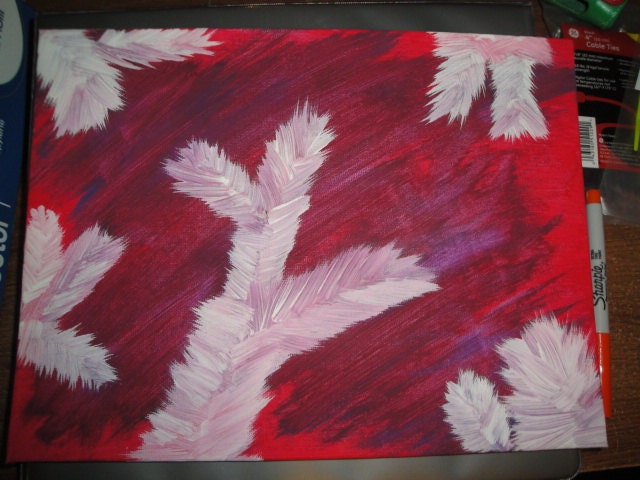 Whiter Painting done with Acrylics on 9"x12" Panel Canvas