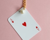 SALE - 20% OFF Ace of Hearts Necklace