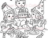 Digital Stamp - Birthday Party