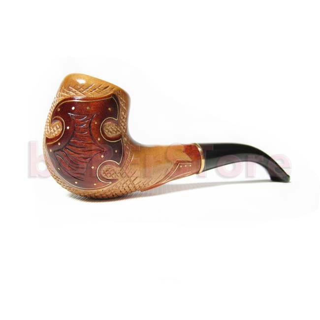 Exclusive Style Wooden pipe/pipes Tobacco Smoking Pipe/Pipes. Wood pipe/pipes Handcrafted "KNIGHT PIPE" For pipe smokers & GIFT Pouch