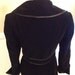 Gothic Victorian LOng Black Button Front Jacket  Coat Velvet Cotton steampunk winter Fashion vampire